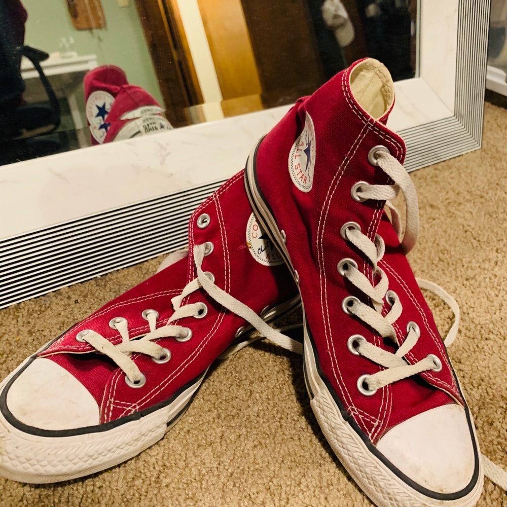 Red Hightop Converse
